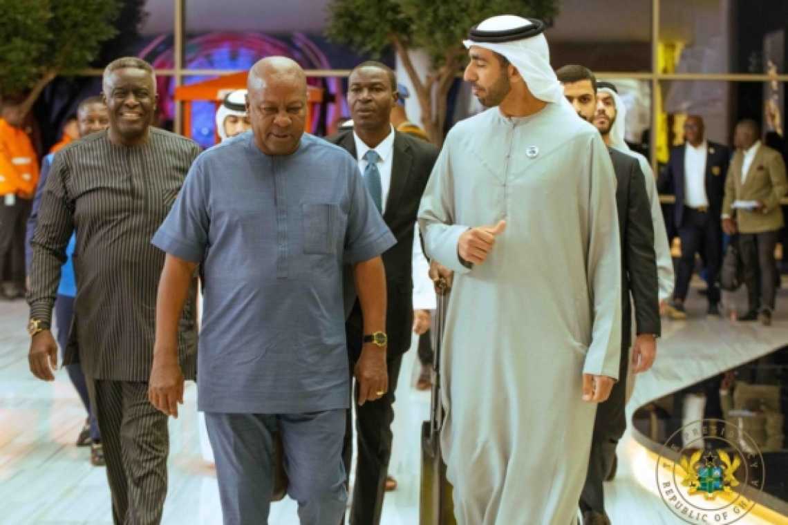 Mahama Arrives in Dubai for 2026 World Governments Summit