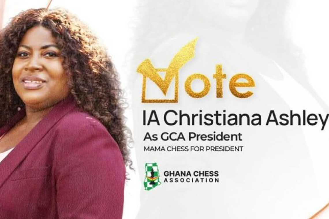 Checkmate! Christiana Ashley Elected President of Ghana Chess Association with Overwhelming 83% Mandate