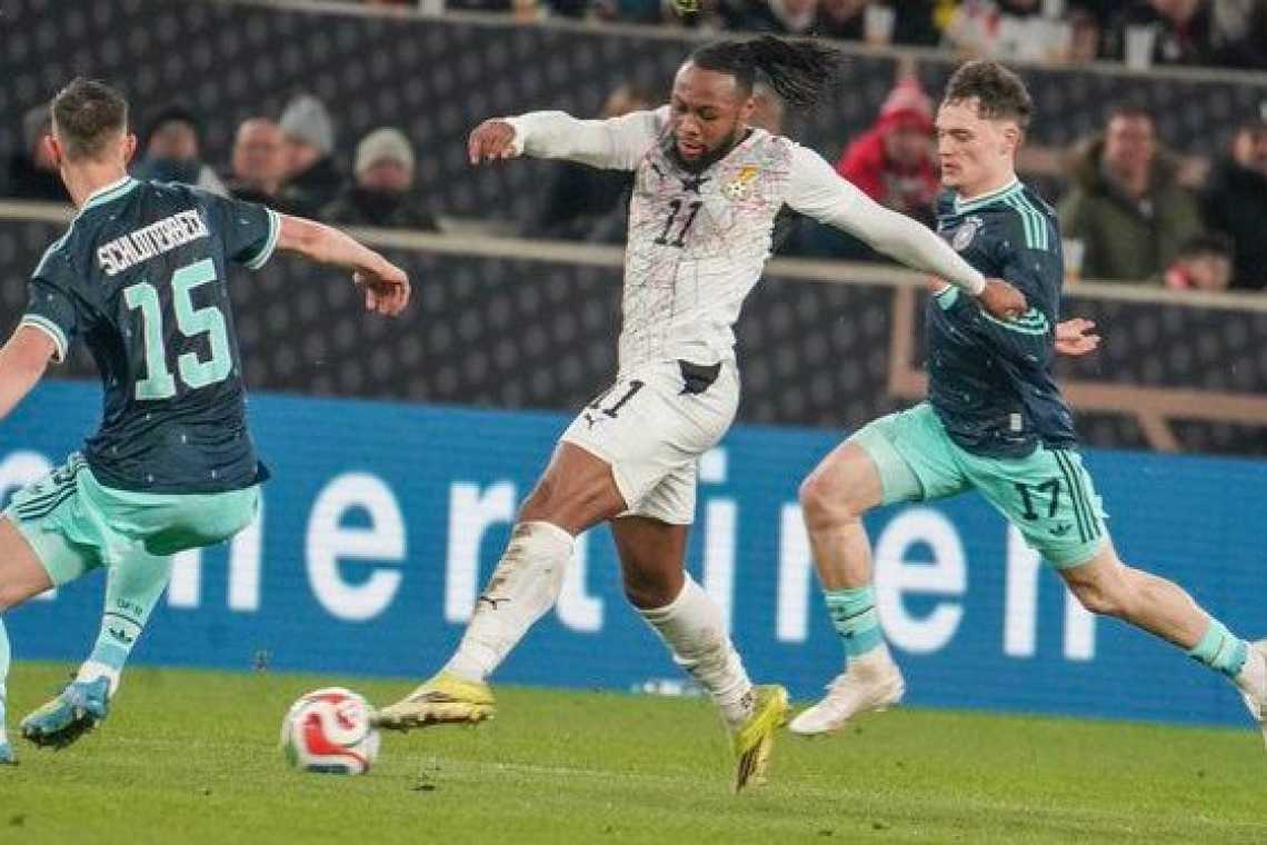 Black Stars Fall Late to Germany in Gritty Stuttgart Encounter